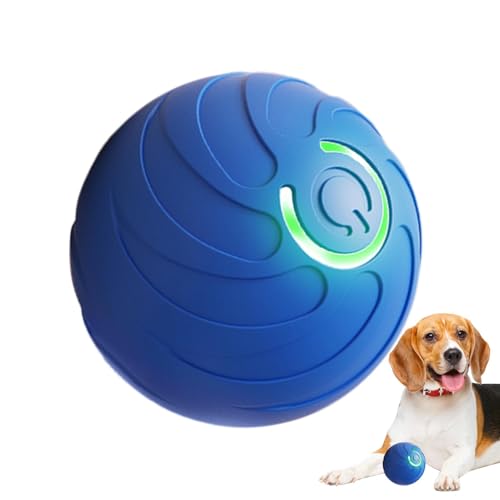Smart Cat Toys, interaktiver Ball, schnelles Rolling, wiederaufladbares Spielzeug, tragbar, LED-Beleuchtung, lustige Aktivität für Haustiere, automatische Bewegung, 5,1 cm von Generico