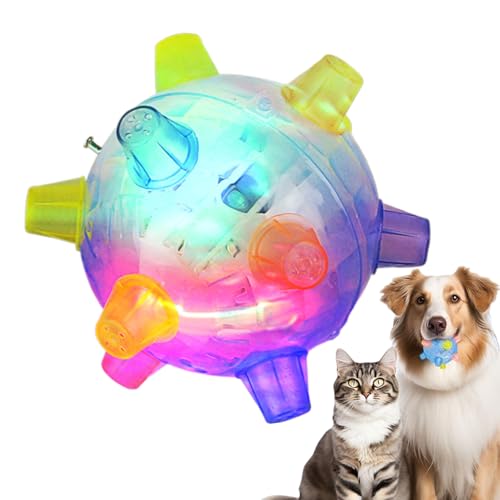 Sprung-Aktivierungsball: Interaktives Hundespielzeug, bunter springender Aktivierungsball, mobiles Hundespielzeug, Kauspielzeug mit Kugellager Sprung-Aktivierungsball: Interaktives Hundespielzeug, bunter springender Aktivierungsball, mobiles Hundespielzeug, Kauspielzeug mit Kugellager von Genérico