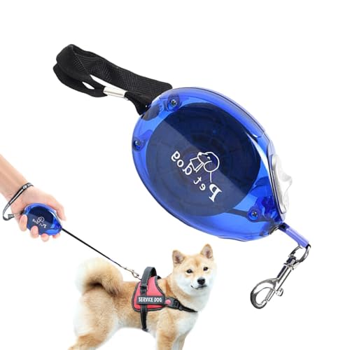 Teleskop-Hundeleine | 2 m lange Hundeleine für Hundetraining, robust, kein Verheddern, einfaches Verriegeln und Lösen, robuste Nylon-Leine für Hunde mit m Teleskop-Hundeleine | 2 m lange Hundeleine für Hundetraining, robust, kein Verheddern, einfaches Verriegeln und Lösen, robuste Nylon-Leine für Hunde mit m von Genérico