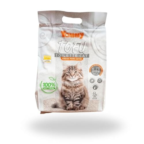 Tofu Katzenstreu YOMMY Zitronenduft, 6 l von Genérico