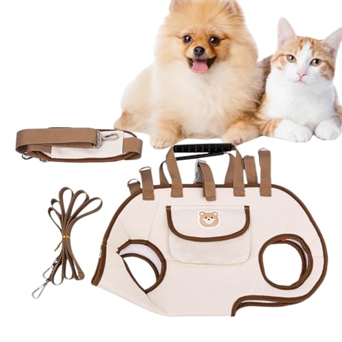 Tragetasche für Hunde, tragbarer Rucksack für Hunde mit Schultergurt, atmungsaktiv, wasserdicht, für Welpen und Camping, Wandern im Freien Tragetasche für Hunde, tragbarer Rucksack für Hunde mit Schultergurt, atmungsaktiv, wasserdicht, für Welpen und Camping, Wandern im Freien von Genérico