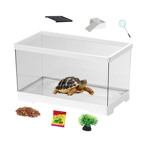 Turtle Tank Kit – Komplettes Reptilien-Habitat-Terrarium, Wassergehege mit unterer Drainage, verschiedene Arten für Amphibie, für Frösche, Schlangen, geräumige Schildkröte, Gecko-Einsiedelei Turtle Tank Kit – Komplettes Reptilien-Habitat-Terrarium, Wassergehege mit unterer Drainage, verschiedene Arten für Amphibie, für Frösche, Schlangen, geräumige Schildkröte, Gecko-Einsiedelei von Genérico