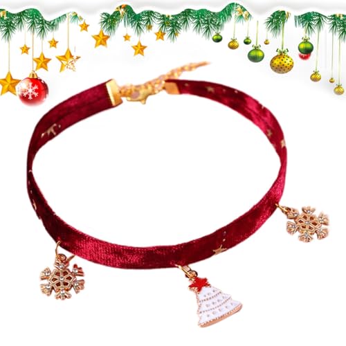 Verstellbares Katzenhalsband, niedliche Katzenhalsbänder, verstellbare Halsbänder für Haustiere in Schneeflockenform, multifunktionales dekoratives Zubehör für Haustiere, bequemes Halsband für von Genérico