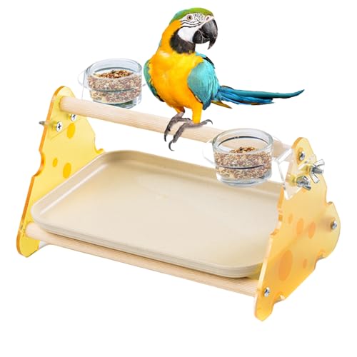 Vogel-Barsch | Trainingshafen des -Aktivitätszentrums, einzigartiges Design Vogel-Schreibtisch mit abnehmbarem Tablett für Budgies Wellensittiche von Babalea Vogel-Barsch | Trainingshafen des -Aktivitätszentrums, einzigartiges Design Vogel-Schreibtisch mit abnehmbarem Tablett für Budgies Wellensittiche von Babalea von Genérico