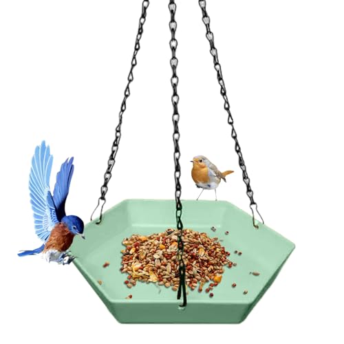 Vogel-Set für den Außenbereich für das Bad, mehreckiger Futterspender für Wildvögel, hängende Wasserdekoration für Vogelbeobachtung, Garten, Terrasse, Terrasse Vogel-Set für den Außenbereich für das Bad, mehreckiger Futterspender für Wildvögel, hängende Wasserdekoration für Vogelbeobachtung, Garten, Terrasse, Terrasse von Genérico