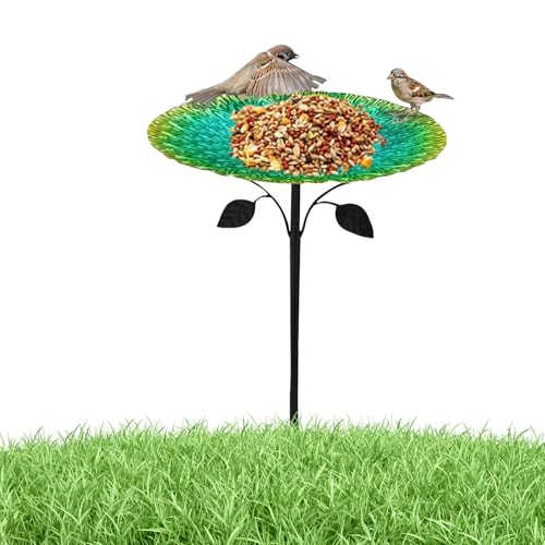 Vogelbad für Wildvögel, Badewannen und S aus Metall für den Außenbereich, multifunktionaler Behälter für Papageien, Haustierbedarf für Balkon, Garten, Hof, Terrasse von Genérico