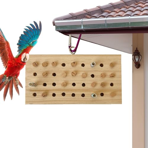 Vogelsuchspielzeug, Holzspielzeug für Vögel: -Kauklötze, Holztastatur, Vogelkäfigzubehör für Unterhaltung, Training D von Genérico