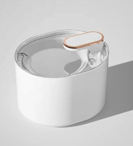 Wasserbrunnen für Katzen, Katzentränke, 3 Liter Fassungsvermögen, leise, mit Filter, Wasserpumpe, USB-Kabel und EU-Adapter im Lieferumfang enthalten (weiß, einzigartig) von Genérico