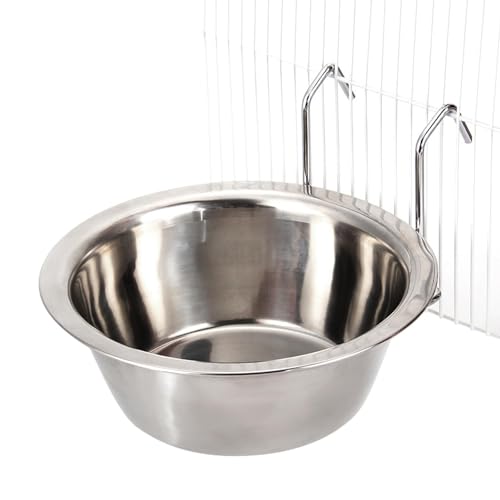 Wassernapf für Hunde, Käfigschalen für Haustiere, Futternapf aus Edelstahl, Wassernapf für Box, Wasserspender, auslaufsicher, Futternäpfe von Genérico