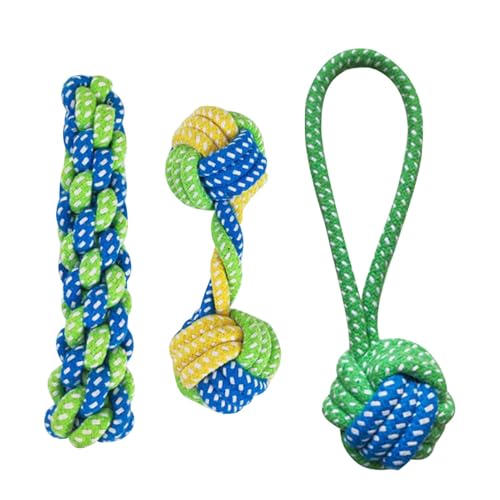 Welpen-Spielzeug für Hunde, 3 Stück, Kriegsspielzeug für Hunde, zum Mahlen von Hunden, Beißfest, für Hunde Welpen-Spielzeug für Hunde, 3 Stück, Kriegsspielzeug für Hunde, zum Mahlen von Hunden, Beißfest, für Hunde von Genérico