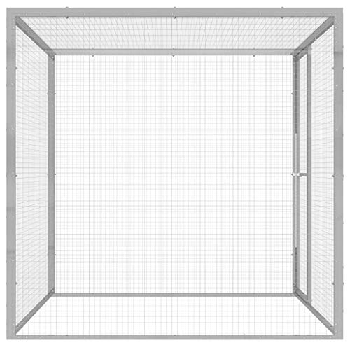 Wenjingqi-146356 Katzenkäfig oder verzinkt, 1,5 x 1,5 x 1,5 m von Genérico