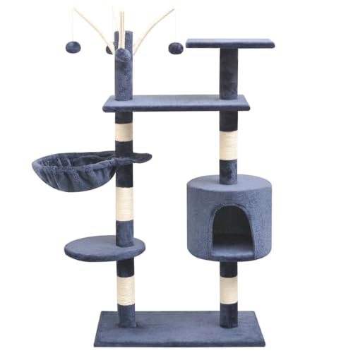 Wenjingqi-170484 Kratzbaum für Katzen, Sisal, 125 cm, Dunkelblau, Wenjingqi-170484 Kratzbaum für Katzen, Sisal, 125 cm, Dunkelblau, von Genérico