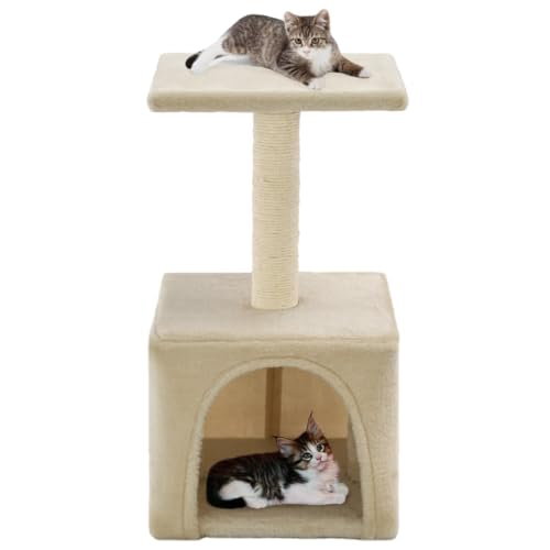 Wenjingqi-170539 Kratzbaum für Katzen, mit Sisalstange, 55 cm, Beige Wenjingqi-170539 Kratzbaum für Katzen, mit Sisalstange, 55 cm, Beige von Genérico