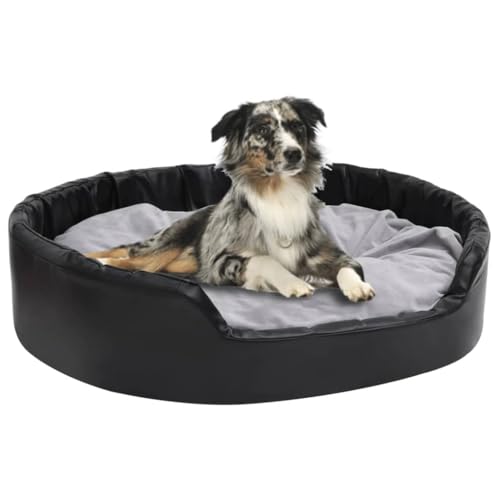 Wenjingqi-171256 Hundebett aus Plüsch und Kunstleder, Schwarz, Grau, 99 x 89 x 21 cm Wenjingqi-171256 Hundebett aus Plüsch und Kunstleder, Schwarz, Grau, 99 x 89 x 21 cm von Genérico