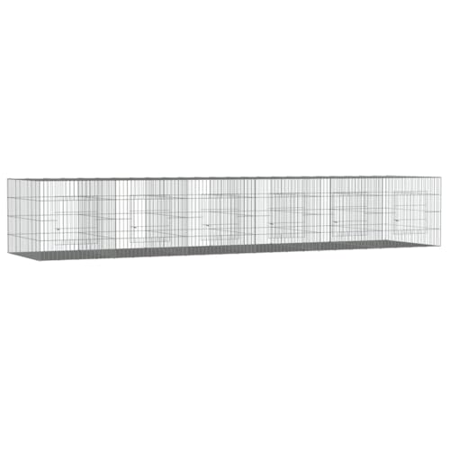 Wenjingqi-171572 Käfig für Kaninchen, 6 Paneele, verzinktes Eisen, 327 x 79 x 54 cm Wenjingqi-171572 Käfig für Kaninchen, 6 Paneele, verzinktes Eisen, 327 x 79 x 54 cm von Genérico