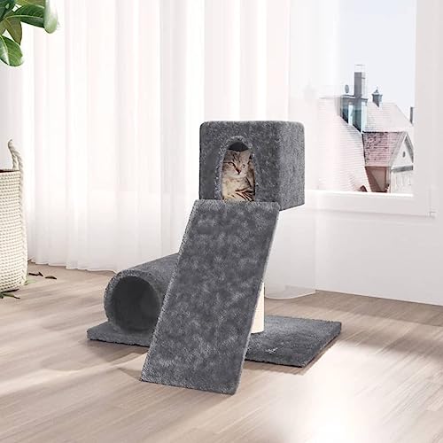 Wenjingqi-171608 Kratzbaum für Katzen, mit Sisalstäben, dunkelgrau, 59 cm Wenjingqi-171608 Kratzbaum für Katzen, mit Sisalstäben, dunkelgrau, 59 cm von Genérico
