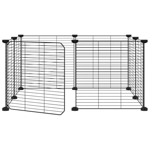Wenjingqi-171625 Haustierkäfig mit 8 Paneelen, mit Tür oder Schwarz, 35 x 35 cm Wenjingqi-171625 Haustierkäfig mit 8 Paneelen, mit Tür oder Schwarz, 35 x 35 cm von Genérico