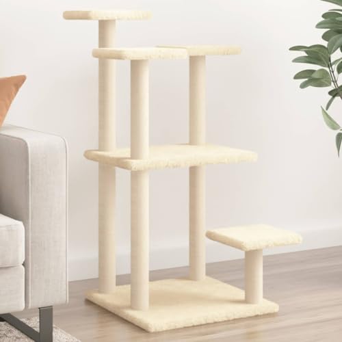 Wenjingqi-172106 Kratzbaum für Katzen mit Plattformen, Creme, 98,5 cm Wenjingqi-172106 Kratzbaum für Katzen mit Plattformen, Creme, 98,5 cm von Genérico