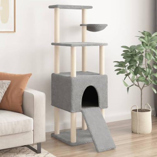 Wenjingqi-172116 Kratzbaum für Katzen, mit Sisalstäben, hellgrau, 153 cm Wenjingqi-172116 Kratzbaum für Katzen, mit Sisalstäben, hellgrau, 153 cm von Genérico