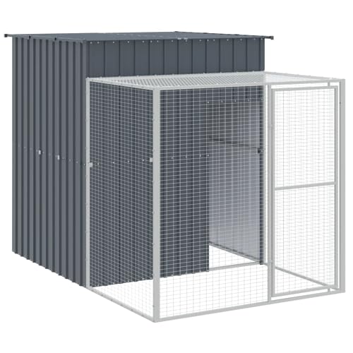 Wenjingqi-172367 Hühnerstall mit Hühnerstall oder verzinkt, Grau, 165 x 251 x 181 cm Wenjingqi-172367 Hühnerstall mit Hühnerstall oder verzinkt, Grau, 165 x 251 x 181 cm von Genérico