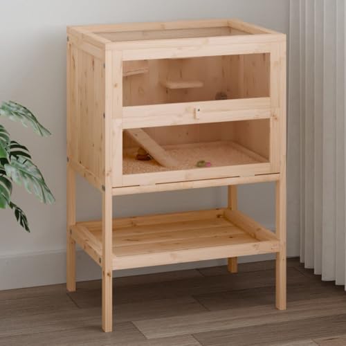 Wenjingqi-172382 Hamsterkäfig aus massivem Tannenholz, 55 x 40 x 80 cm von Genérico