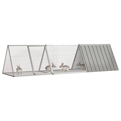 Wenjingqi-3106449 Käfig für Kaninchen, verzinkt, grau, 302,5 x 80,5 x 71 cm Wenjingqi-3106449 Käfig für Kaninchen, verzinkt, grau, 302,5 x 80,5 x 71 cm von Genérico