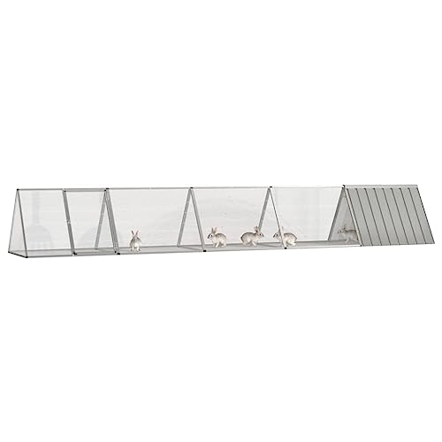 Wenjingqi-3106451 Käfig für Kaninchen, verzinkt, Grau, 504,5 x 80,5 x 71 cm Wenjingqi-3106451 Käfig für Kaninchen, verzinkt, Grau, 504,5 x 80,5 x 71 cm von Genérico