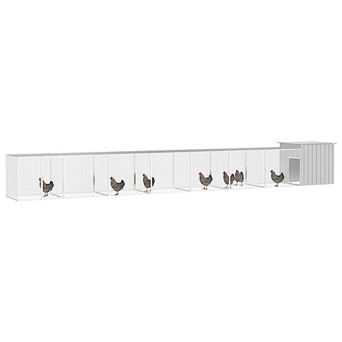 Wenjingqi-3106464 Hühnerstall, verzinkt, Grau, 700 x 91 x 100 cm Wenjingqi-3106464 Hühnerstall, verzinkt, Grau, 700 x 91 x 100 cm von Genérico