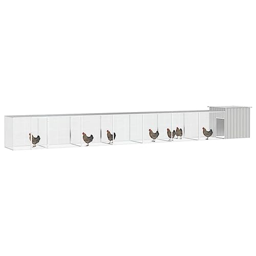 Wenjingqi-3106465 Hühnerstall, verzinkt, Grau, 800 x 91 x 100 cm Wenjingqi-3106465 Hühnerstall, verzinkt, Grau, 800 x 91 x 100 cm von Genérico