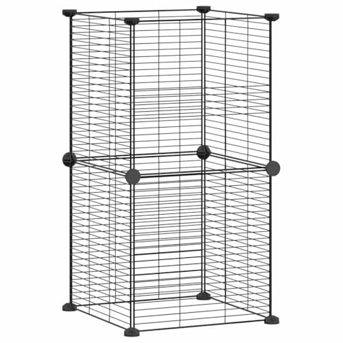 Wenjingqi-3114034 Käfig für Haustiere, 8 Paneele, Schwarz, 35 x 35 cm Wenjingqi-3114034 Käfig für Haustiere, 8 Paneele, Schwarz, 35 x 35 cm von Genérico