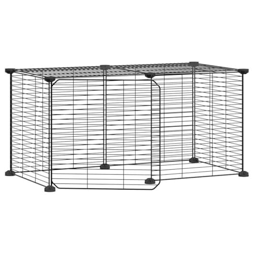 Wenjingqi-3114053 Haustierkäfig mit 8 Paneelen, mit Tür oder Schwarz, 35 x 35 cm Wenjingqi-3114053 Haustierkäfig mit 8 Paneelen, mit Tür oder Schwarz, 35 x 35 cm von Genérico