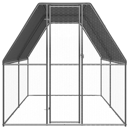 Wenjingqi-3154371 Hühnerstall für den Außenbereich, verzinkt, 2 x 4 x 2 m Wenjingqi-3154371 Hühnerstall für den Außenbereich, verzinkt, 2 x 4 x 2 m von Genérico