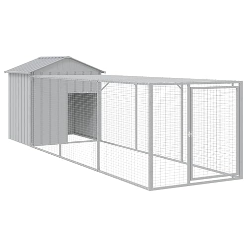 Wenjingqi-3189074 Hühnerstall mit Hühnerstall oder verzinkt, Hellgrau, 117 x 405 x 123 cm Wenjingqi-3189074 Hühnerstall mit Hühnerstall oder verzinkt, Hellgrau, 117 x 405 x 123 cm von Genérico