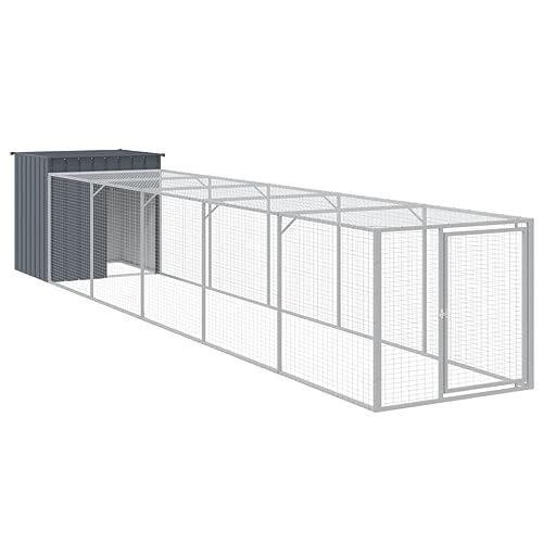 Wenjingqi-3189090 Hühnerstall mit Hühnerstall oder verzinkt, Grau, 110 x 609 x 110 cm Wenjingqi-3189090 Hühnerstall mit Hühnerstall oder verzinkt, Grau, 110 x 609 x 110 cm von Genérico