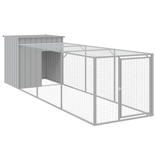 Wenjingqi-3189094 Hühnerstall mit Hühnerstall oder verzinkt, Hellgrau, 110 x 405 x 110 cm Wenjingqi-3189094 Hühnerstall mit Hühnerstall oder verzinkt, Hellgrau, 110 x 405 x 110 cm von Genérico