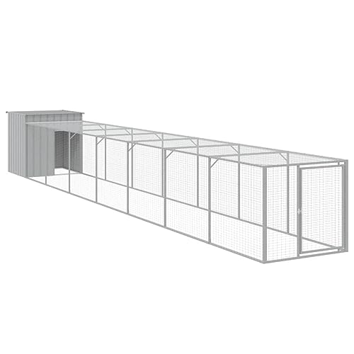 Wenjingqi-3189096 Hühnerstall mit Hühnerstall oder verzinkt, Hellgrau, 110 x 813 x 110 cm Wenjingqi-3189096 Hühnerstall mit Hühnerstall oder verzinkt, Hellgrau, 110 x 813 x 110 cm von Genérico