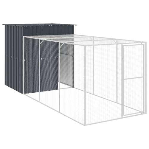 Wenjingqi-3189109 Hühnerstall mit Hühnerstall oder verzinkt, Grau, 165 x 455 x 181 cm Wenjingqi-3189109 Hühnerstall mit Hühnerstall oder verzinkt, Grau, 165 x 455 x 181 cm von Genérico