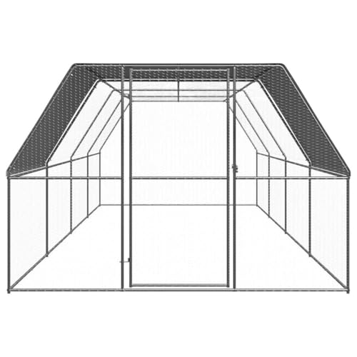 Wenjingqi-3278810 Hühnerstall, verzinkt, 3 x 8 x 2 m von Genérico