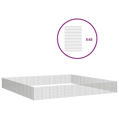 Wenjingqi-3321348 Gehege, 48 Paneele, verzinktes Eisen, 54 x 80 cm Wenjingqi-3321348 Gehege, 48 Paneele, verzinktes Eisen, 54 x 80 cm von Genérico
