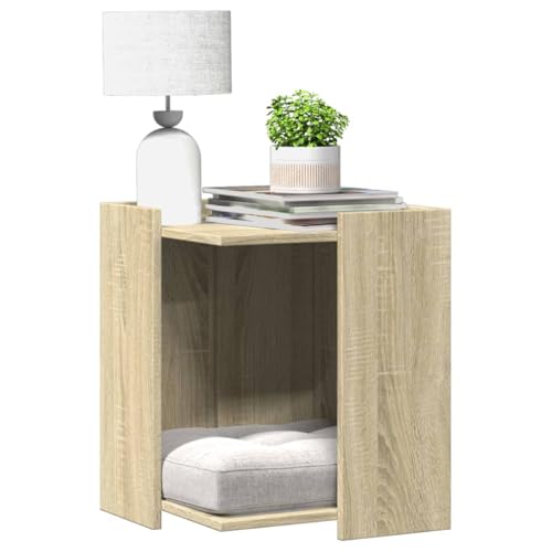 Wenjingqi-857744 Katzentoilette, Holz, Sonoma-Eiche, 42 x 42 x 51 cm Wenjingqi-857744 Katzentoilette, Holz, Sonoma-Eiche, 42 x 42 x 51 cm von Genérico