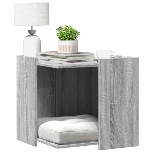 Wenjingqi-857756 Katzentoilette, Holz, Grau, Sonoma, 53 x 53 x 51 cm Wenjingqi-857756 Katzentoilette, Holz, Grau, Sonoma, 53 x 53 x 51 cm von Genérico