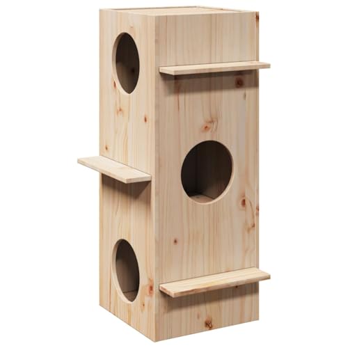 Wenjingqi-859298 Katzenhaus, massives Kiefernholz, 43 x 43 x 90 cm Wenjingqi-859298 Katzenhaus, massives Kiefernholz, 43 x 43 x 90 cm von Genérico