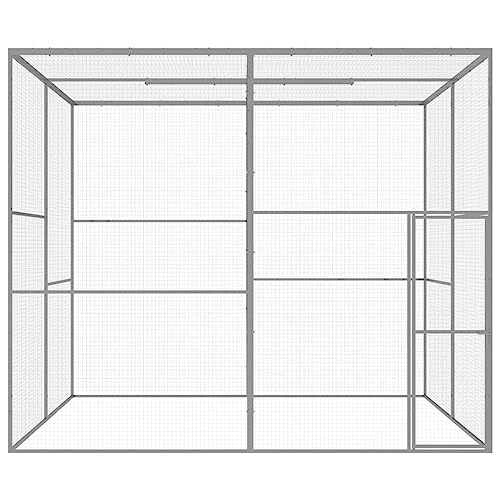 wenjingqi-146361 Katzenkäfig oder verzinkt, 3 x 3 x 2,5 m von Genérico