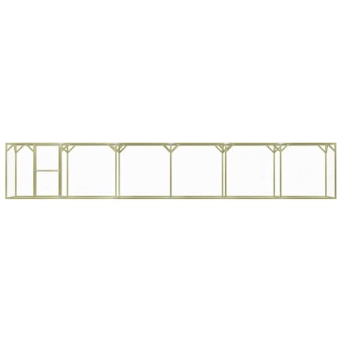 wenjingqi-278406 Hühnerstall aus imprägniertem Kiefernholz, 1,5 x 9 x 1,5 m von Genérico