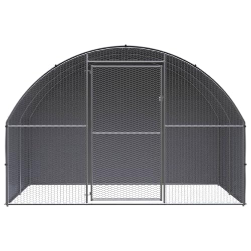 wenjingqi-3095472 Hühnerstall für den Außenbereich, verzinkt, 3 x 2 x 2 m von Genérico