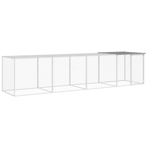 wenjingqi-3189045 Hühnerstall mit Dach oder verzinkt, Hellgrau, 403 x 98 x 90 cm wenjingqi-3189045 Hühnerstall mit Dach oder verzinkt, Hellgrau, 403 x 98 x 90 cm von Genérico