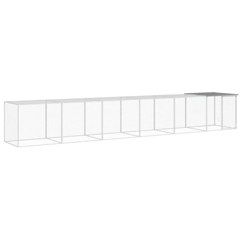 wenjingqi-3189046 Hühnerstall mit Dach oder verzinkt, Hellgrau, 603 x 98 x 90 cm wenjingqi-3189046 Hühnerstall mit Dach oder verzinkt, Hellgrau, 603 x 98 x 90 cm von Genérico