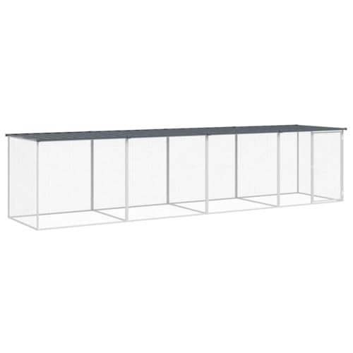 wenjingqi-3189050 Hühnerstall mit Dach oder verzinkt, Anthrazit, 403 x 98 x 90 cm wenjingqi-3189050 Hühnerstall mit Dach oder verzinkt, Anthrazit, 403 x 98 x 90 cm von Genérico