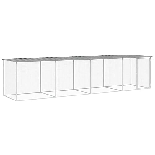 wenjingqi-3189055 Hühnerstall mit Dach oder verzinkt, Hellgrau, 403 x 98 x 90 cm wenjingqi-3189055 Hühnerstall mit Dach oder verzinkt, Hellgrau, 403 x 98 x 90 cm von Genérico