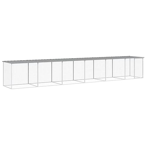 wenjingqi-3189056 Hühnerstall mit Dach oder verzinkt, Hellgrau, 603 x 98 x 90 cm wenjingqi-3189056 Hühnerstall mit Dach oder verzinkt, Hellgrau, 603 x 98 x 90 cm von Genérico